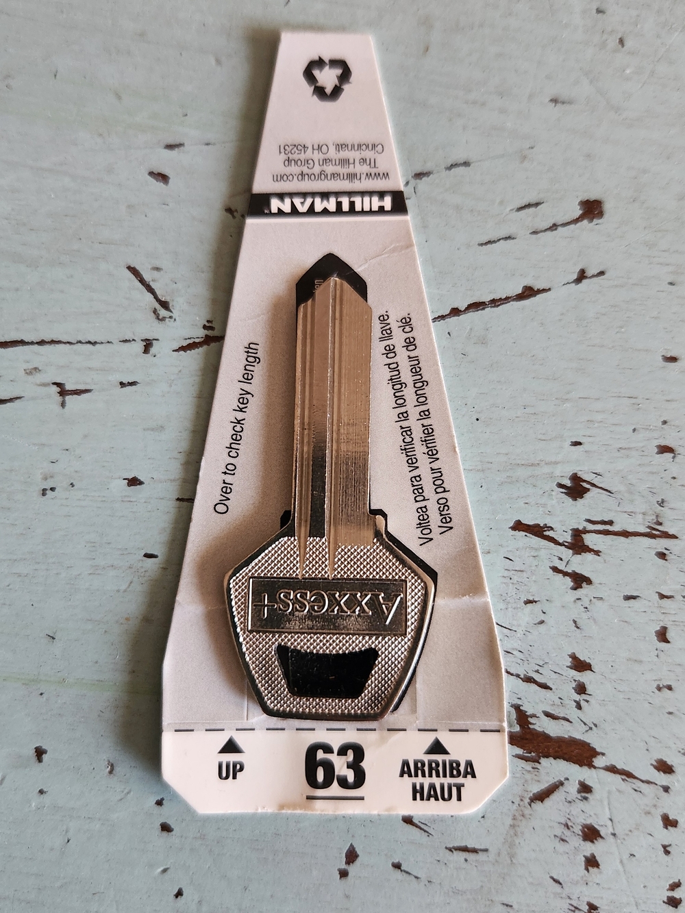 (28) Hillman Axxess Cassette F Key Blank 63